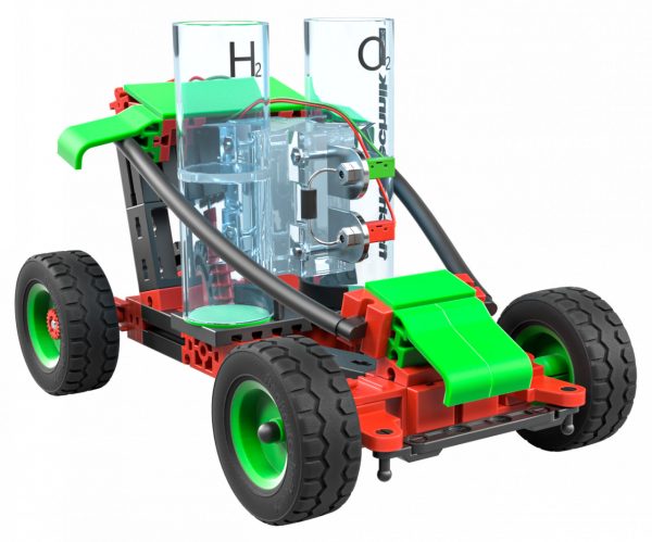 Kit STEM cu mașină cu pile de combustie pe hidrogen, 117 piese, Fischertechnik