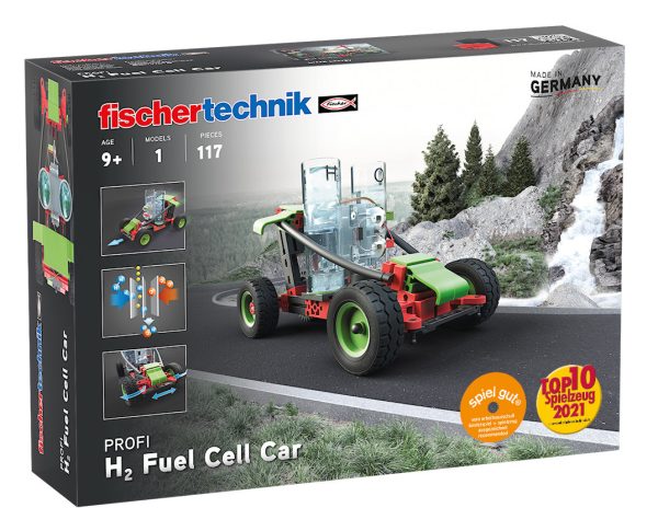 Kit STEM cu mașină cu pile de combustie pe hidrogen, 117 piese, Fischertechnik