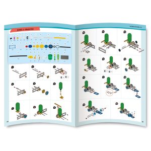 Kit STEM cu mecanisme propulsate cu apă și aer, 15 modele de construit, Gigo Toys