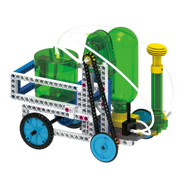 Kit STEM cu mecanisme propulsate cu apă și aer, 15 modele de construit, Gigo Toys