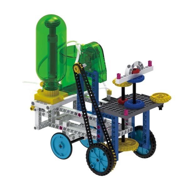 Kit STEM cu mecanisme propulsate cu apă și aer, 15 modele de construit, Gigo Toys