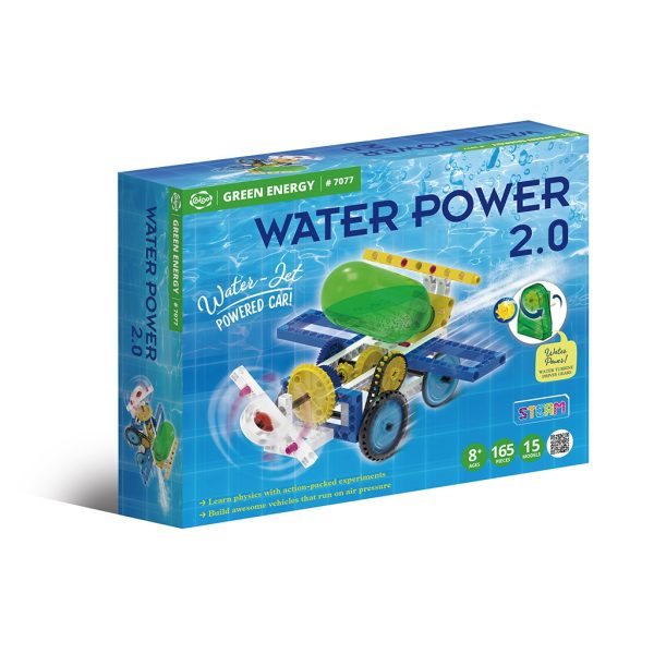 Kit STEM cu mecanisme propulsate cu apă și aer, 15 modele de construit, Gigo Toys
