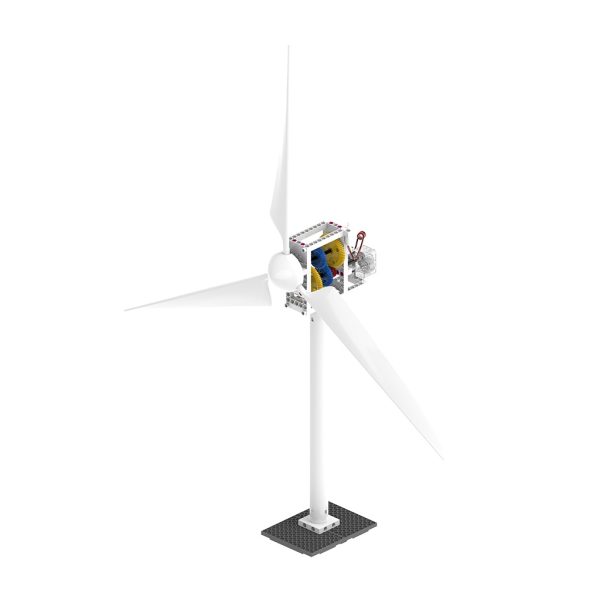 Kit STEM cu turbine eoliene, 124 de piese, LED și cutie de viteze, Gigo Toys