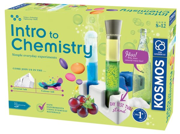 Kit STEM de chimie pentru copii, cu 27 de experimente și manual color, Thames & Kosmos