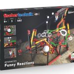 Kit STEM de construcție, circuite XL de reacții în lanț, 682 de piese, Fischertechnik
