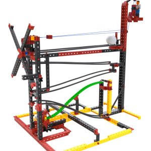 Kit STEM de construcție, circuite XL de reacții în lanț, 682 de piese, Fischertechnik