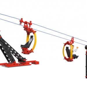 Kit STEM de construcție cu 3 modele de telecabină și 269 de piese, Fischertechnik