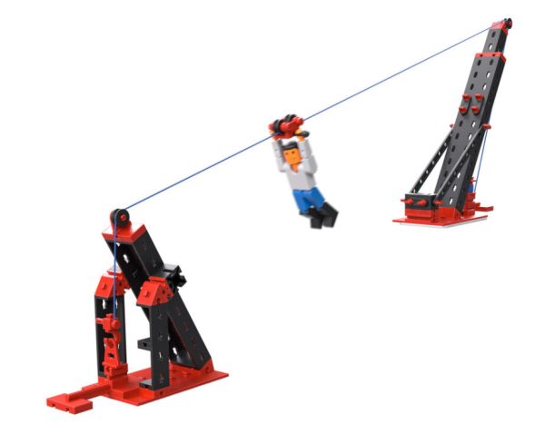 Kit STEM de construcție cu 3 modele de telecabină și 269 de piese, Fischertechnik