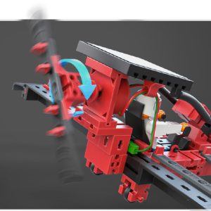 Kit STEM de construcție cu modele alimentate solar, 4 modele, 167 piese, Fischertechnik