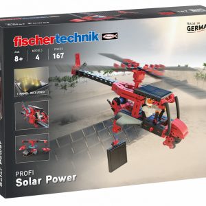 Kit STEM de construcție cu modele alimentate solar, 4 modele, 167 piese, Fischertechnik