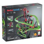 Kit STEM de construcție, cursă cu bilă metalică Dynamic L2, 780 de piese, Fischertechnik
