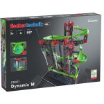 Kit STEM de construcție, cursă cu bilă metalică Dynamic M, 550 de piese, Fischertechnik