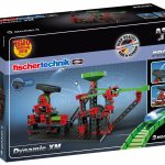Kit STEM de construcție, cursă cu bilă metalică Dynamic XM, 280 de piese, Fischertechnik