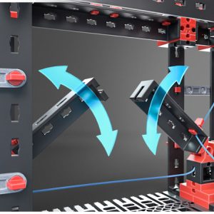 Kit STEM de construcție despre poduri și structuri, 11 modele, 364 piese, Fischertechnik