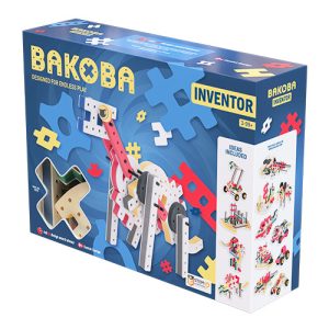 Kit STEM de construcție din spumă moale cu 65 de piese, Inventor, Bakoba