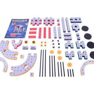 Kit STEM de construcție din spumă moale cu 65 de piese, Inventor, Bakoba