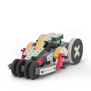 Kit STEM de construcție din spumă moale cu 74 de piese, Creator, Bakoba
