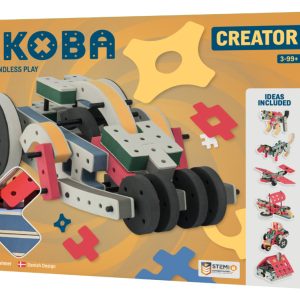 Kit STEM de construcție din spumă moale cu 74 de piese, Creator, Bakoba