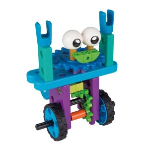 Kit STEM de construit zece roboți, cu 53 de piese și carte de povești, Gigo Toys
