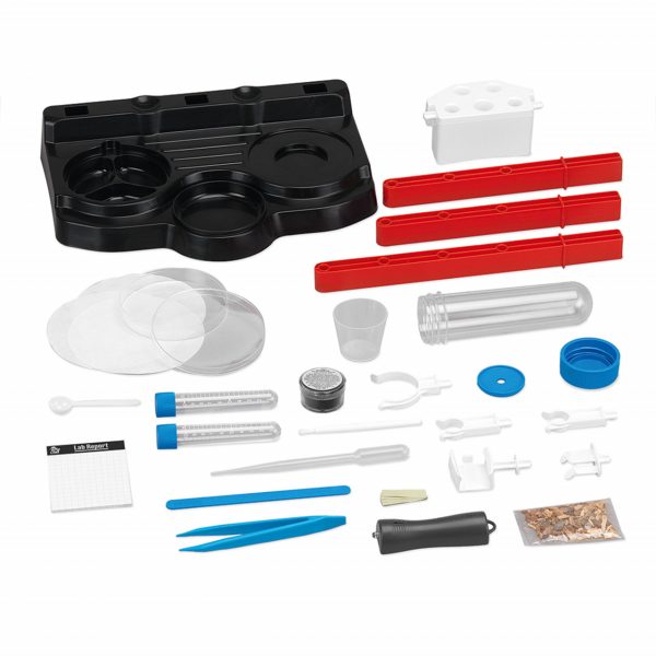 Kit STEM de criminalistică cu lanternă UV și experimente chimice, Thames & Kosmos