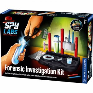Kit STEM de criminalistică cu lanternă UV și experimente chimice, Thames & Kosmos