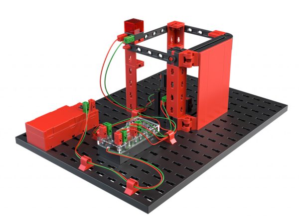 Kit STEM de electronică pentru copii, 16 modele, 340 de piese, Fischertechnik