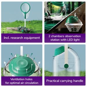 Kit STEM de explorare a insectelor și a vietăților acvatice, 5 piese, TopBright ScienceCan