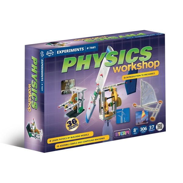 Kit STEM de fizică aplicată cu 306 piese și 37 de modele, Gigo Toys