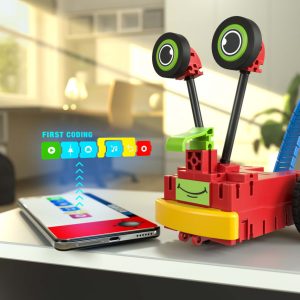 Kit STEM de programare pentru începători, 3 roboți de construit, Fischertechnik