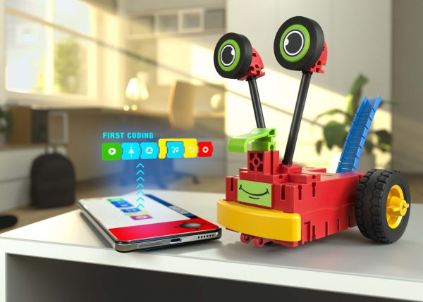 Kit STEM de programare pentru începători, 3 roboți de construit, Fischertechnik
