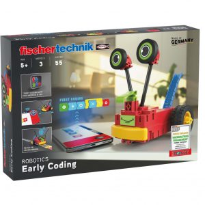 Kit STEM de programare pentru începători, 3 roboți de construit, Fischertechnik