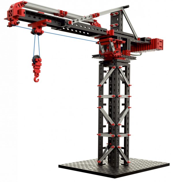 Kit STEM despre mecanică și statică, 30 de modele și 500 de piese, Fischertechnik
