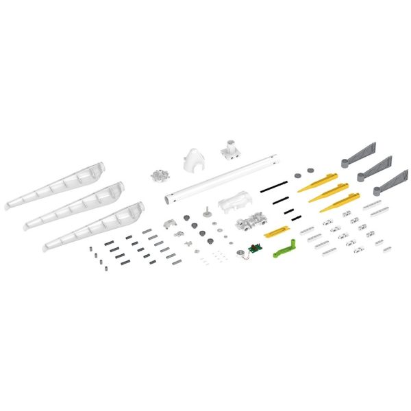 Kit STEM energie eoliană, cu turbină de 95 cm și mașinuță electrică, Gigo Toys