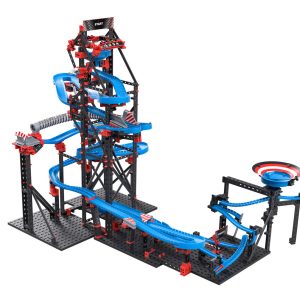 Kit STEM extensie cursă cu bile metalice, 148 de piese, Fischertechnik
