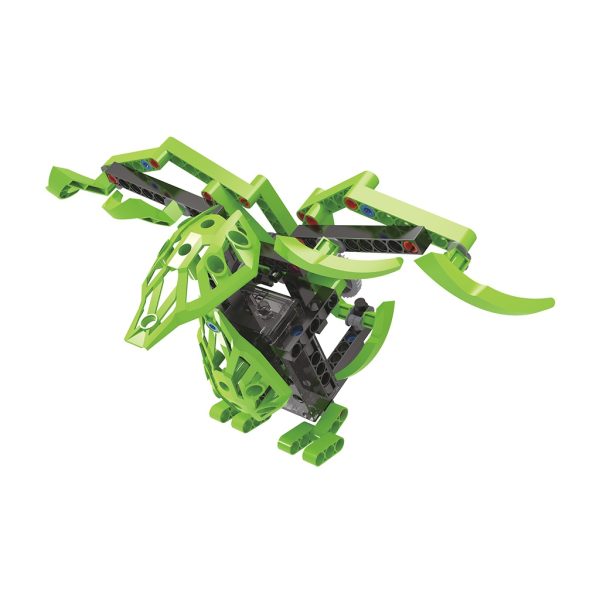 Kit STEM pentru construit 10 roboți extratereștri, cu motor, 138 de piese, Gigo Toys