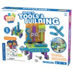 Kit STEM Primii pași, unelte și construcții, banc de lucru cu 47 de piese, Thames & Kosmos
