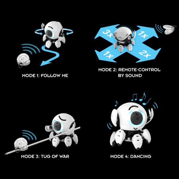 Kit STEM robot cu detectare sonoră, 142 de piese, 4 moduri de joc, Thames & Kosmos