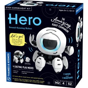 Kit STEM robot cu detectare sonoră, 142 de piese, 4 moduri de joc, Thames & Kosmos