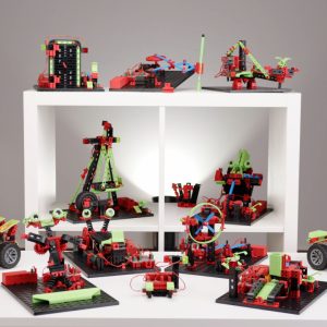 Kit STEM Smart Robots Pro, 12 modele programabile, 362 de piese, Fischertechnik