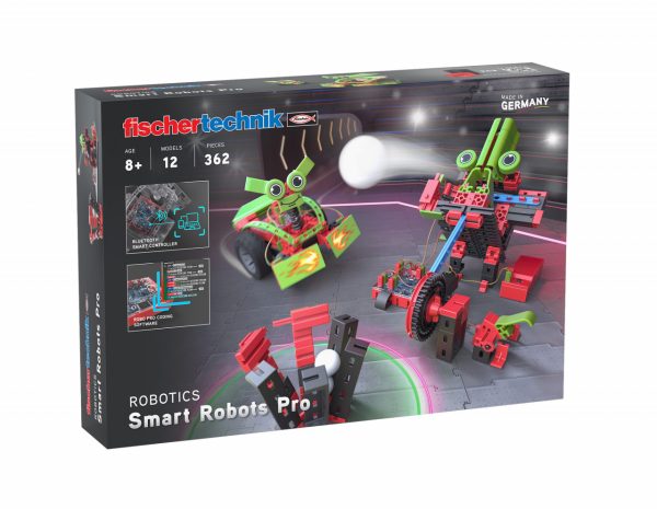 Kit STEM Smart Robots Pro, 12 modele programabile, 362 de piese, Fischertechnik