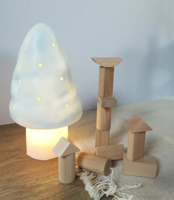 Lampă de veghe ciupercuță din rășină, cu LED și lumină moale, Egmont Toys