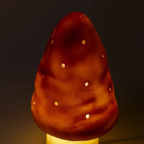 Lampă de veghe în formă de ciupercuță, din rășină, cu LED, Egmont Toys