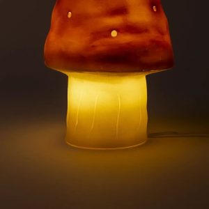 Lampă de veghe în formă de ciupercuță, din rășină, cu LED, Egmont Toys