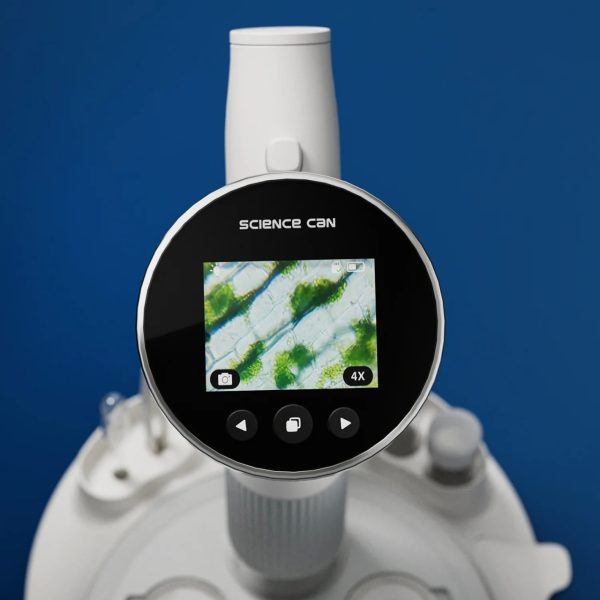 Microscop digital pentru copii, cu ecran integrat și mărire 400×, TopBright ScienceCan