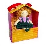 Păpușă de textil Anna cu casă de păpuși din carton și 5 blocuri-mobilier, Svoora