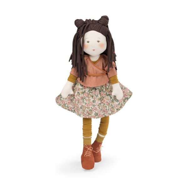 Păpușa moale Marjolaine din colecția Les Rosalies, 47 cm, Moulin Roty