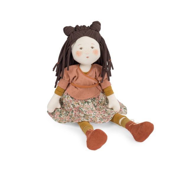 Păpușa moale Marjolaine din colecția Les Rosalies, 47 cm, Moulin Roty