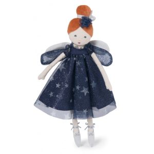 Păpușă zână balerină cu aripi și rochie cu steluțe, Moulin Roty