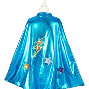 Pelerină reversibilă supererou și liliac, cu velcro la gât, Souza!