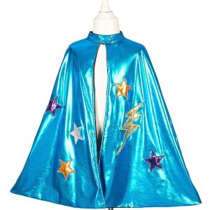 Pelerină reversibilă supererou și liliac, cu velcro la gât, Souza!